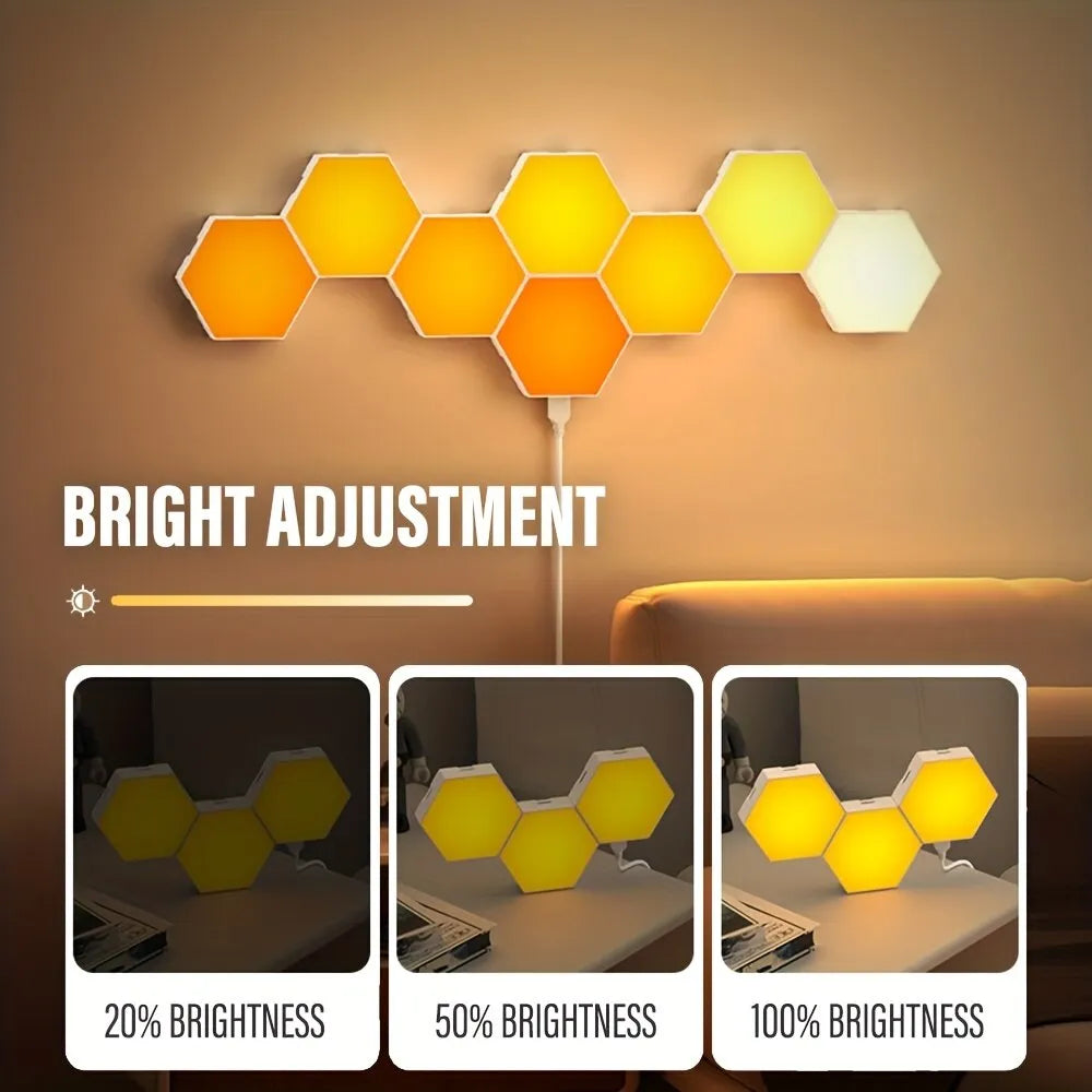 RGB Intelligent Hexagonal Wall Lamp